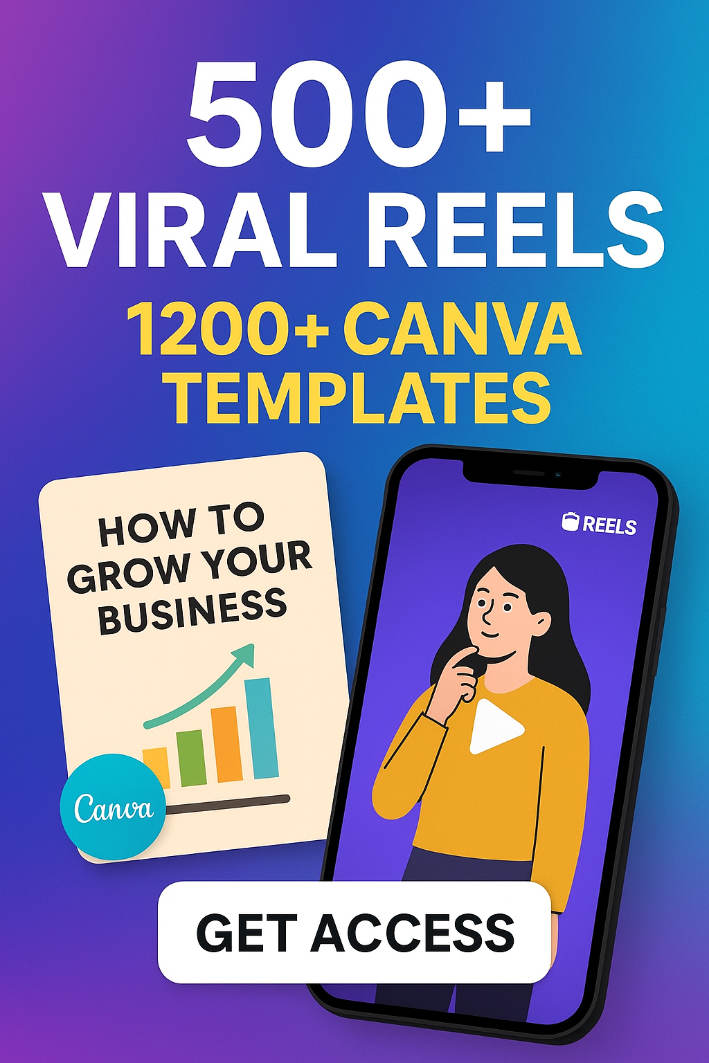 “AI Tech Reels & Editable Canva Templates Bundle – 500+ Reels, 1200+ Templates for Instagram & Social Media Growth”